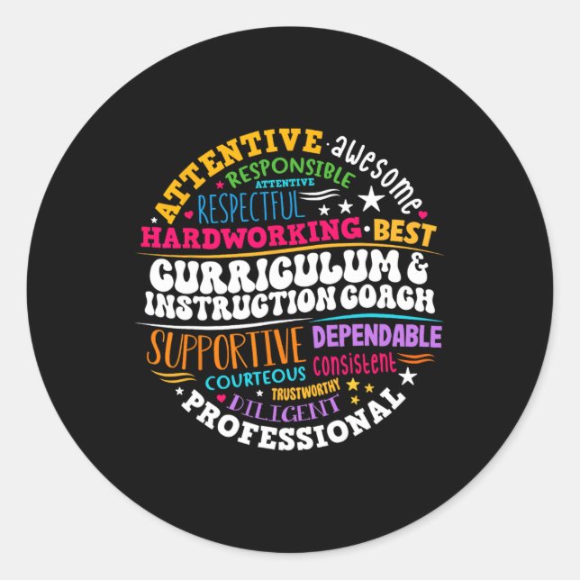 Sticker Rond Semaine d'appréciation des entraîneurs de programm (Devant)