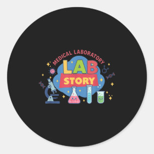 Sticker Rond Semaine de laboratoire 2026 science drôle laborato