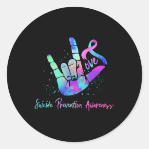 Sticker Rond Semaine de sensibilisation à la prévention du suic