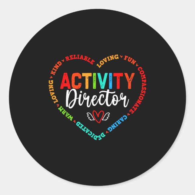 Sticker Rond Semaine des professionnels de l'équipe de directio (Devant)