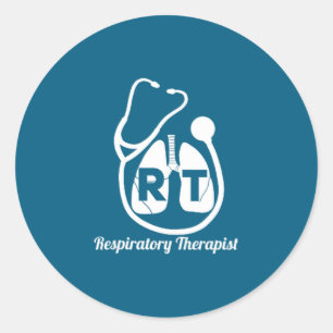 Sticker Rond Semaine des soins de thérapeute respiratoire