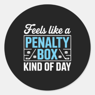Sticker Rond Semble être une journée de banc des pénalités drôl