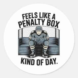 Sticker Rond Semble être une journée de boîte de pénalité (1) 