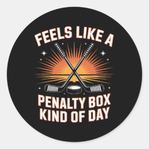 Sticker Rond Semble être une journée de boîte de pénalité de ho