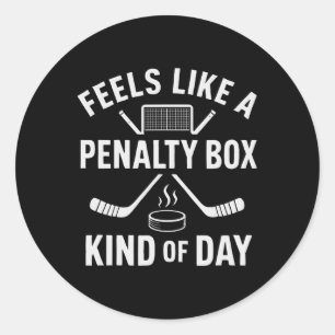 Sticker Rond Semble être une journée de boîte de pénalité drôle