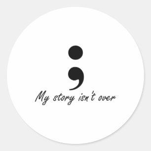 Sticker Rond Semicolon