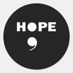 Sticker Rond Semicolon Suicide Awareness For A Mental Supporter