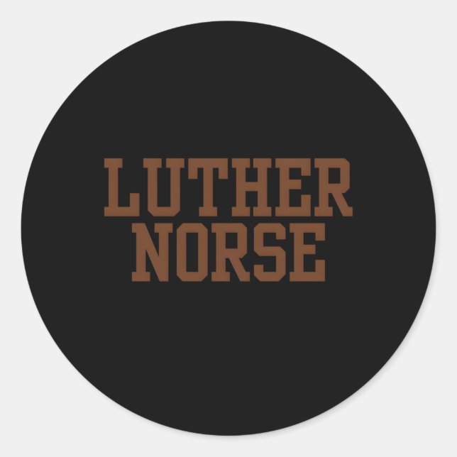 Sticker Rond Séminaire Luther Norse (Devant)