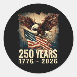 Sticker Rond Semiquincentenaire des États-Unis 250e anniversair