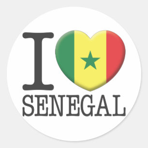 Sticker Rond Sénégal
