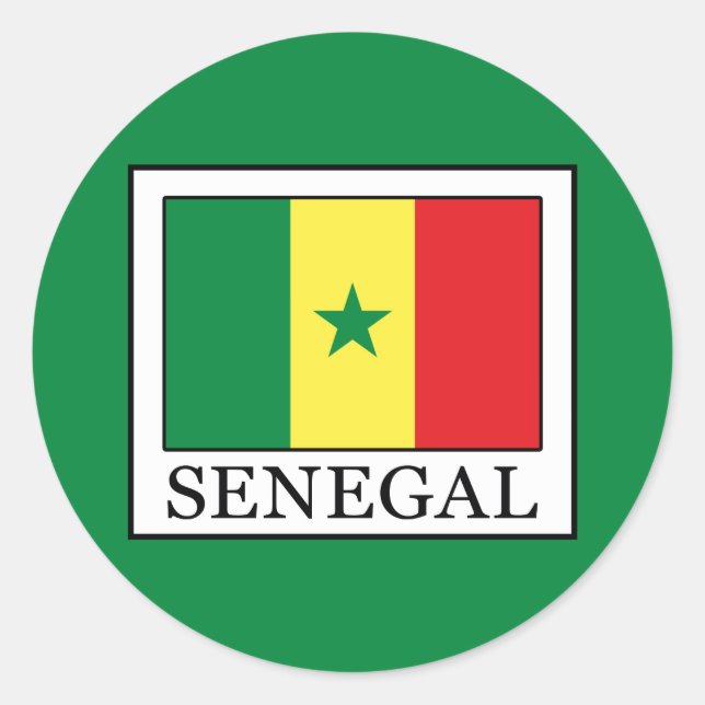 Sticker Rond Sénégal (Devant)