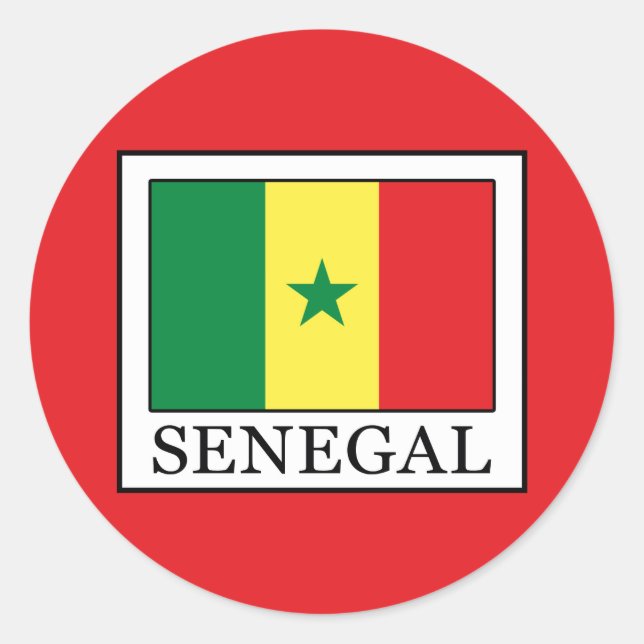 Sticker Rond Sénégal (Devant)