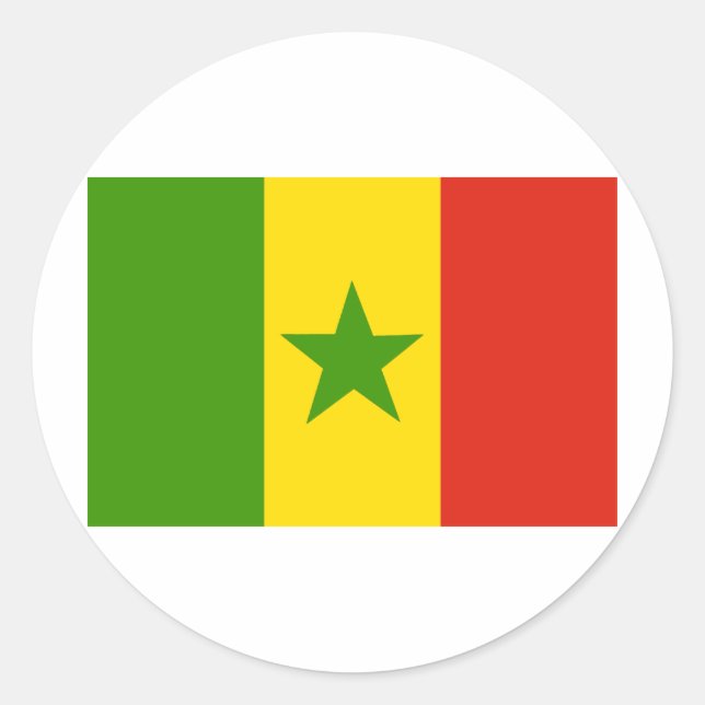 Sticker Rond Sénégal (Devant)