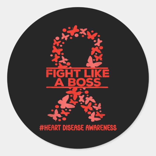 Sticker Rond S'engager comme un patron Sensibilisation à la mal (Devant)