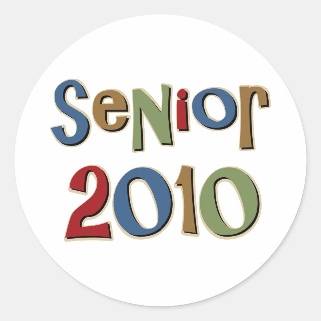 Sticker Rond Senior 2010 (Devant)