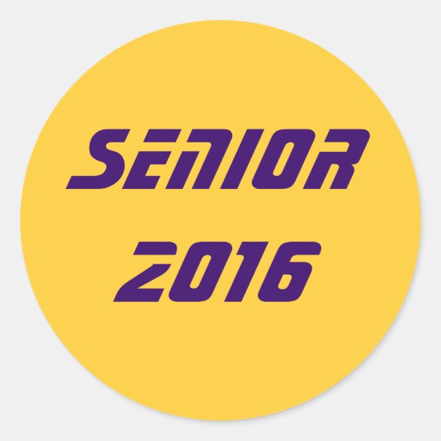 Sticker Rond Senior 2016 (Devant)