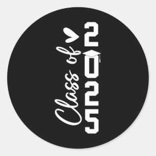 Sticker Rond Senior 2025 Cl De 2025 Graduation Pour College Hig