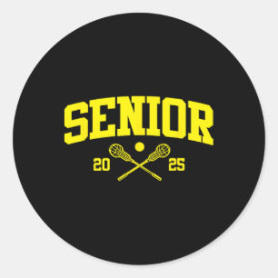 Sticker Rond Senior 2025 Sport Vintage Cl De 2025 Lacrosse Pla