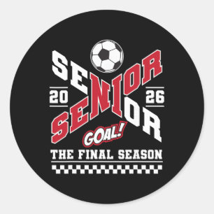 Sticker Rond Senior 2026 Promotion 2026 Dernière Saison Maman D
