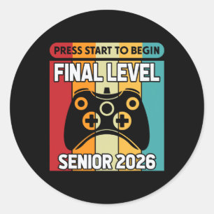 Sticker Rond Senior Cl de 2026 Ck à l'école Joueur Senior 2026