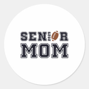 Sticker Rond Senior Footbyll Maman Cl De 2025 Diplômé