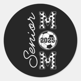 Sticker Rond Senior Mom 2025 Soccer Mommy Cl De 2025 Graduation