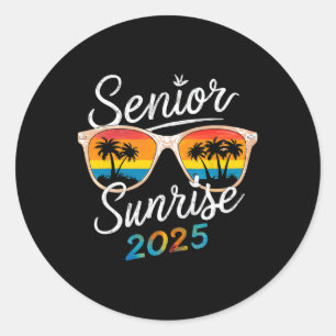 Sticker Rond Senior Sunrise 2025 Retour à l'école Premier Jour