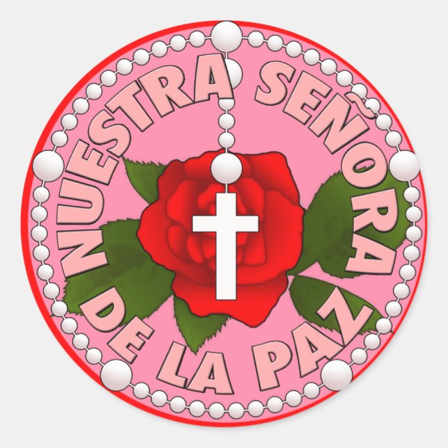 Sticker Rond Señora de la Paz (Devant)