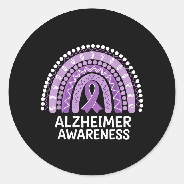 Sticker Rond Sensibilisation à Alzheimer (Devant)