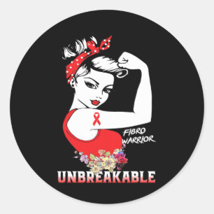 Sticker Rond Sensibilisation à la fibromyalgie