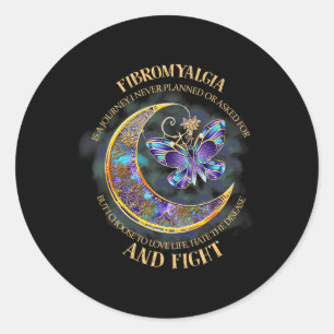 Sticker Rond - Sensibilisation à la fibromyalgie 33