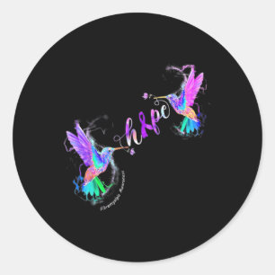 Sticker Rond Sensibilisation à la fibromyalgie Espoir de préven