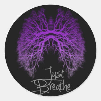 Sticker Rond Sensibilisation à la fibrose kystique