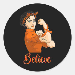 Sticker Rond Sensibilisation à la leucémie Croire