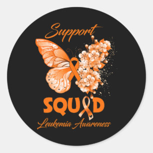 Sticker Rond Sensibilisation à la leucémie de l'équipe de souti