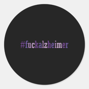 Sticker Rond Sensibilisation à la maladie de Heimerheimer drôle
