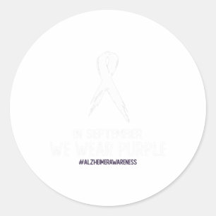 Sticker Rond Sensibilisation à la maladie d'Heimerheimer Démenc