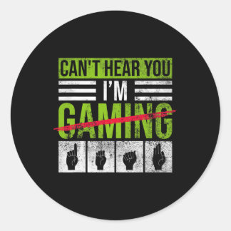 Sticker Rond Sensibilisation À La Perte Auditive Et Fierté Sour