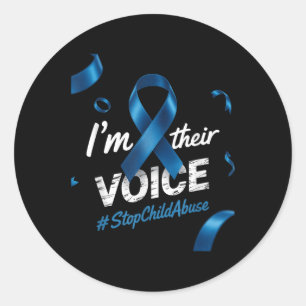 Sticker Rond Sensibilisation À La Prévention De La Maltraitance