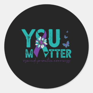Sticker Rond Sensibilisation à la prévention du suicide 2022-To