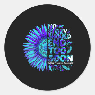 Sticker Rond Sensibilisation à la prévention du suicide Aucune 