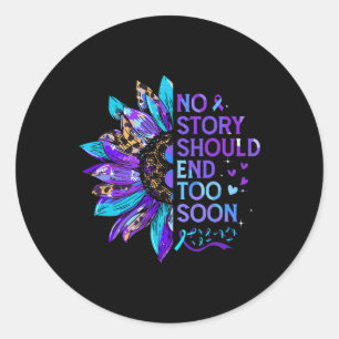 Sticker Rond Sensibilisation à la prévention du suicide Aucune