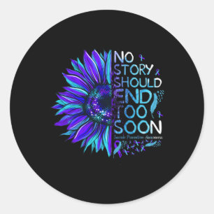 Sticker Rond Sensibilisation à la prévention du suicide Aucune