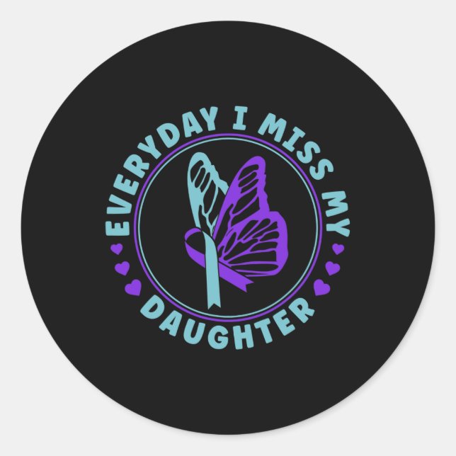 Sticker Rond Sensibilisation À La Prévention Du Suicide Chaque  (Devant)