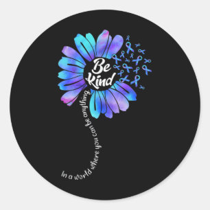 Sticker Rond Sensibilisation À La Prévention Du Suicide En Sept