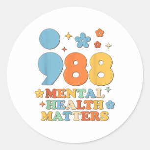 Sticker Rond Sensibilisation à la prévention du suicide et à la