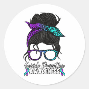 Sticker Rond Sensibilisation à la prévention du suicide Message