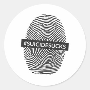 Sticker Rond Sensibilisation à la prévention du suicide T Shirt