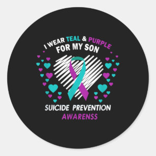 Sticker Rond Sensibilisation À La Prévention Du Suicide Tee _ J
