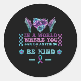 Sticker Rond Sensibilisation à la prévention du suicide Tournes